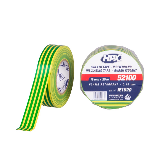 HPX PVC Isolatietape Geel/Groen