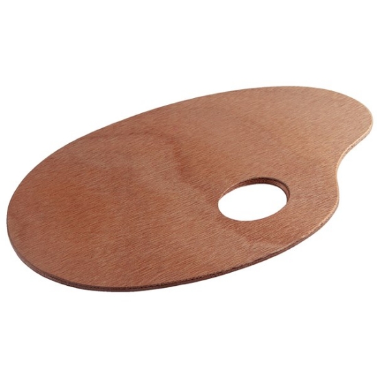 Talens Palet Hout Ovaal