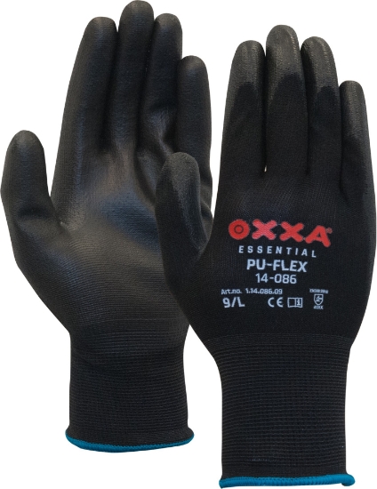 Oxxa Handschoen PU-Flex Zwart 14-086 de Vos Verf