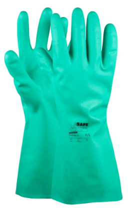 M-Safe Handschoen Nitrile-Chem 41-200 Hs Groen de Vos Verf