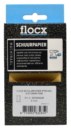 Flocx Schuurpapier Stroken 81x133mm de Vos verf