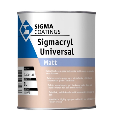 Sigma Sigmacryl Universal Matt de Vos verf