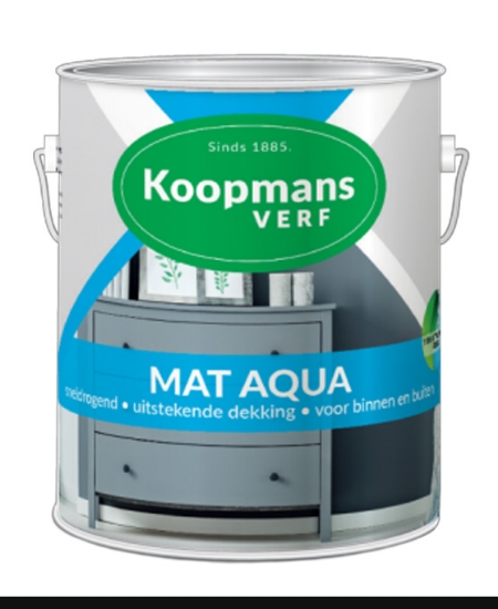 Koopmans Mat Aqua - de Vos verf