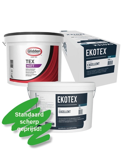 Afbeeldingen van Ekotex Renovlies actieset met Gliddentex